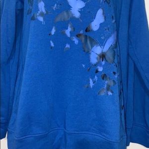 Miss look size large butterfly sweater